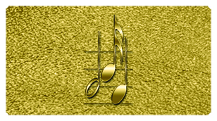 DSC700 382 GD Music Notes Gold